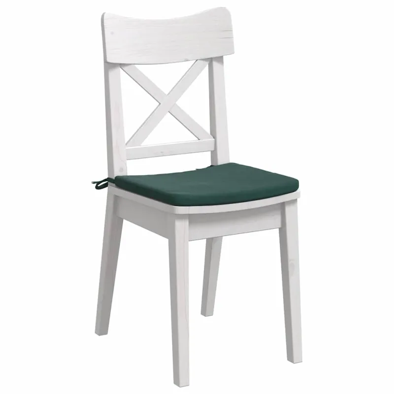 Sėdynių pagalvėlės 4 pcs Tamsiai žalia 40 x 40 x 3 cm Aksomas