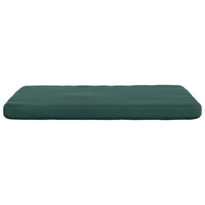 Sėdynių pagalvėlės 4 pcs Tamsiai žalia 40 x 40 x 3 cm Aksomas
