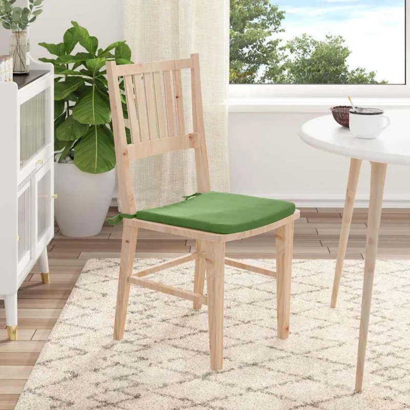 Sėdynių pagalvėlės 4 pcs Šviesiai žalia 40 x 40 x 3 cm Aksomas