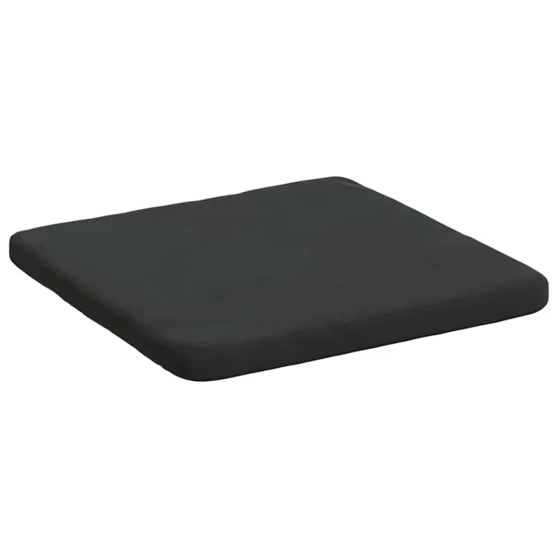 Sėdynių pagalvėlės 4 pcs Juoda 40 x 40 x 3 cm Aksomas