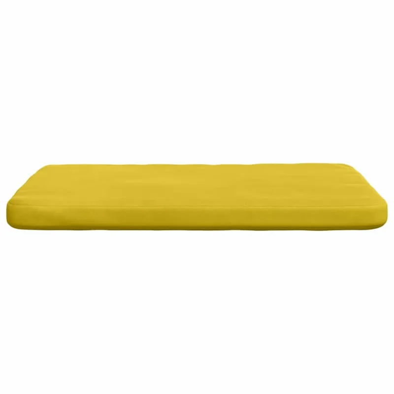 Sėdynių pagalvėlės 4 pcs Geltona 40 x 40 x 3 cm Aksomas