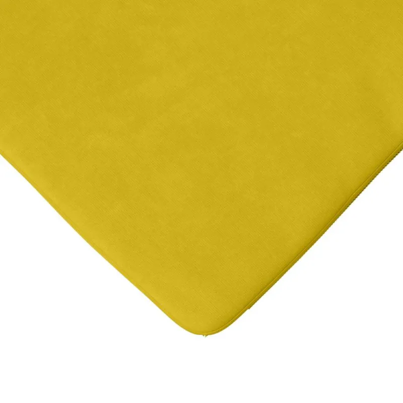 Sėdynių pagalvėlės 4 pcs Geltona 40 x 40 x 3 cm Aksomas