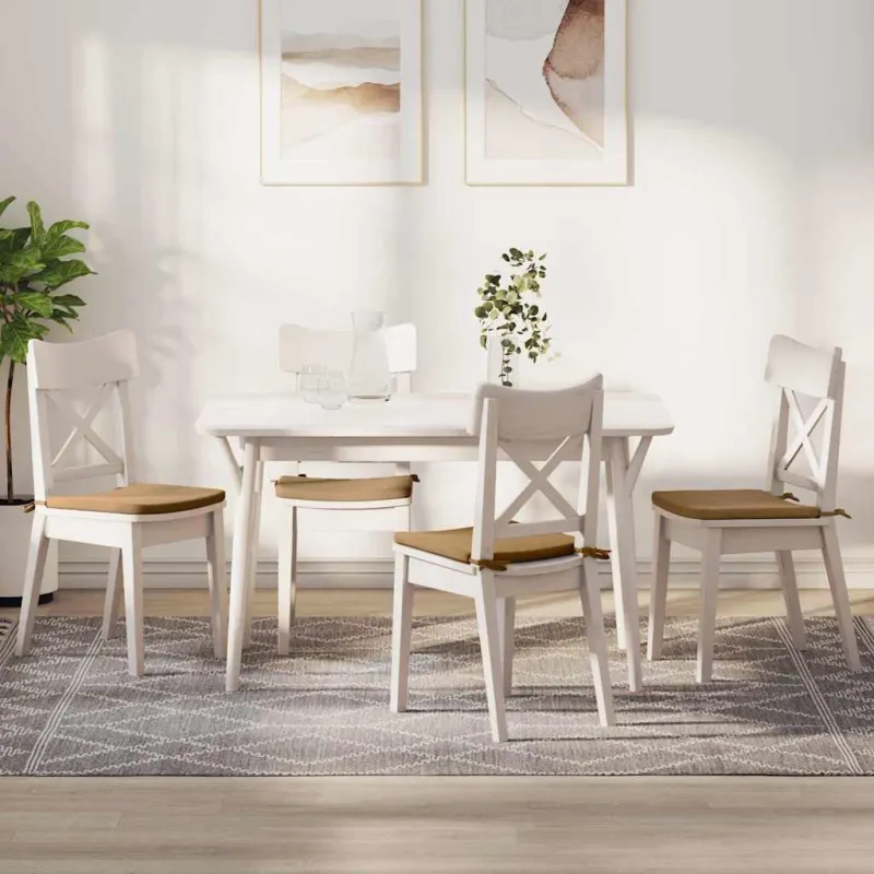 Sėdynių pagalvėlės 4 pcs Ruda 40 x 40 x 3 cm Aksomas