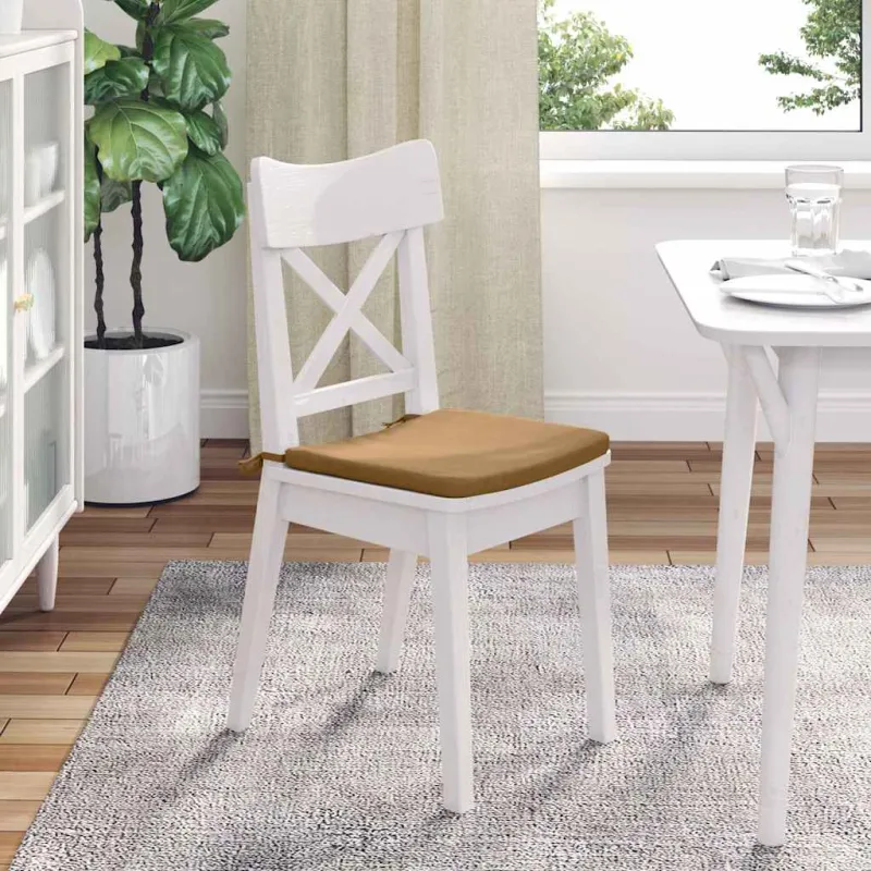 Sėdynių pagalvėlės 4 pcs Ruda 40 x 40 x 3 cm Aksomas