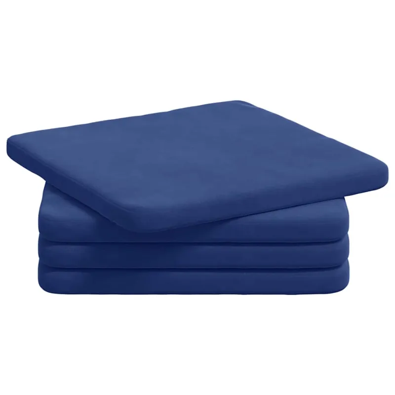 Sėdynių pagalvėlės 4 pcs Policijos mėlyna 40 x 40 x 3 cm