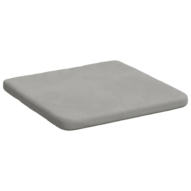 Sėdynių pagalvėlės 4 pcs Šviesiai pilka 40 x 40 x 3 cm