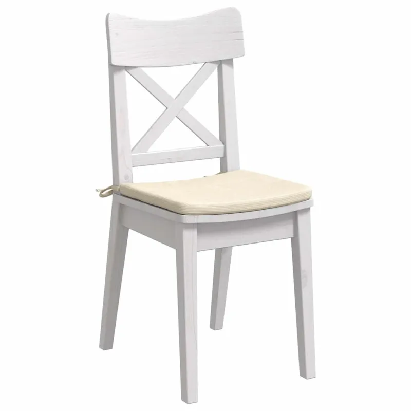 Sėdynių pagalvėlės 4 pcs Kreminė 40 x 40 x 3 cm