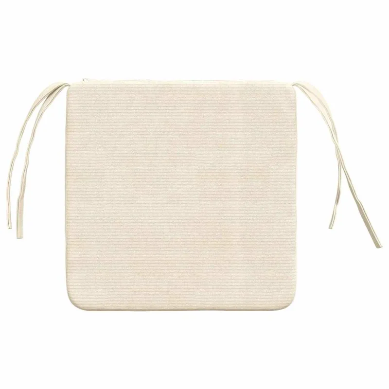 Sėdynių pagalvėlės 4 pcs Kreminė 40 x 40 x 3 cm
