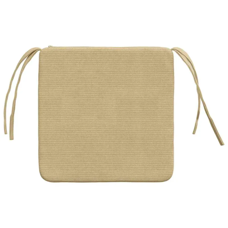 Sėdynių pagalvėlės 4 pcs Pilkai žalia 40 x 40 x 3 cm