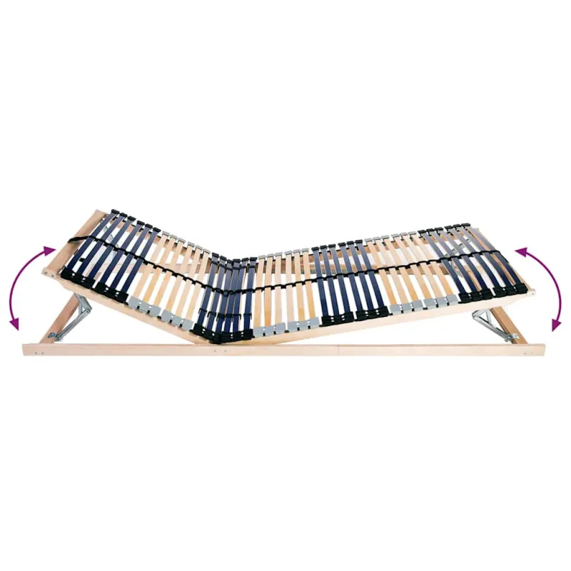 Lamelinis lovos pagrindas Ruda 80 x 190 cm Kietas bukas medis