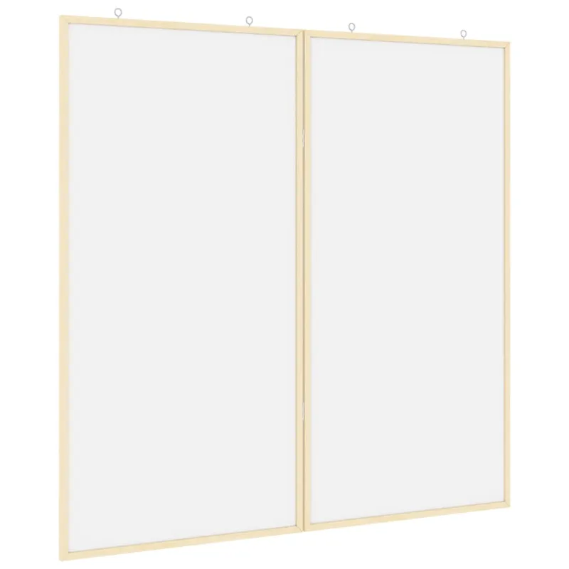 Pranešimų lenta Balta 100 x 100 x 1,4 cm Pušies masyvas