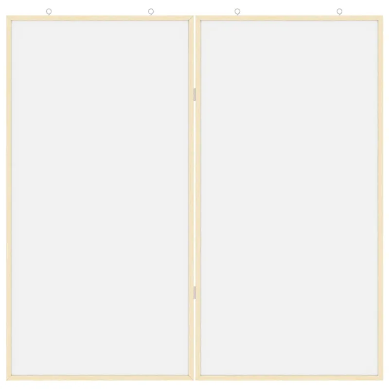 Pranešimų lenta Balta 100 x 100 x 1,4 cm Pušies masyvas