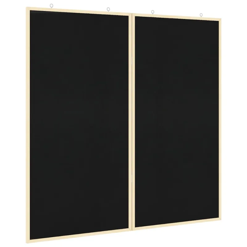 Pranešimų lenta Juoda 100 x 100 x 1,4 cm Pušies masyvas