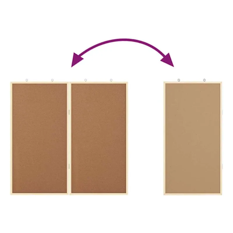 Pranešimų lenta Ruda 80 x 80 x 1.4 cm Pušies masyvas