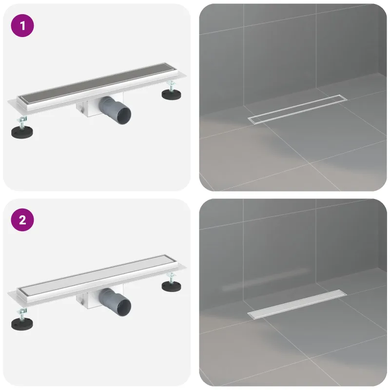 2 viename dušo nutekėjimas Sidabro 50 cm