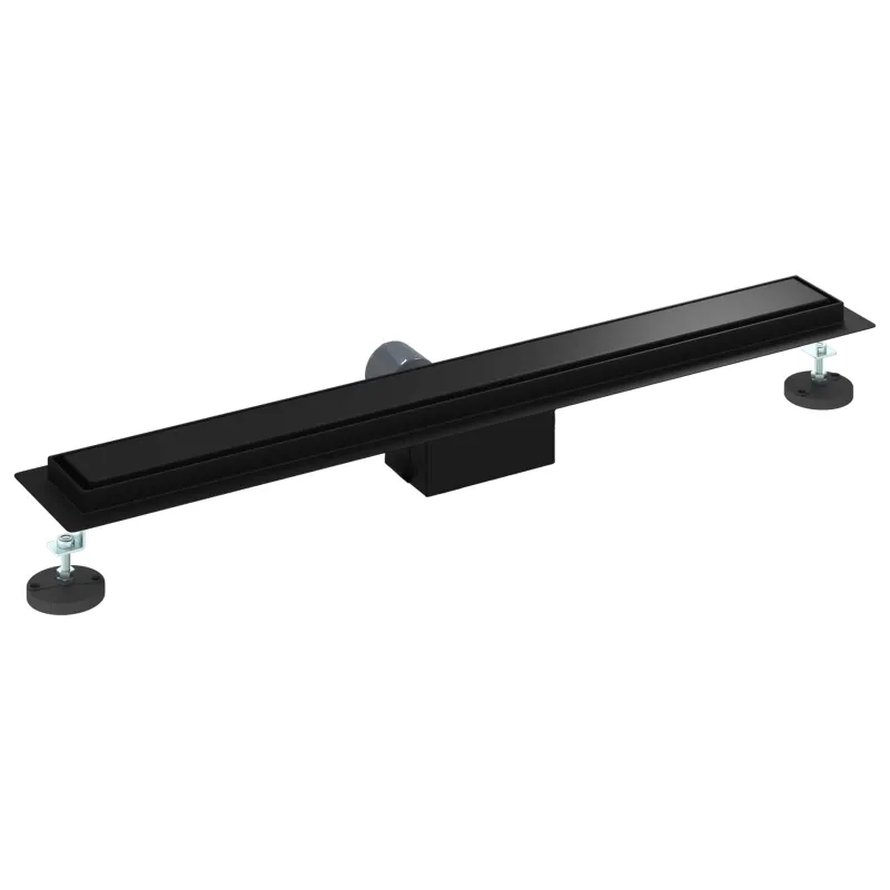 2 viename dušo nutekėjimas Juoda 70 cm Nerūdijantis plienas 304