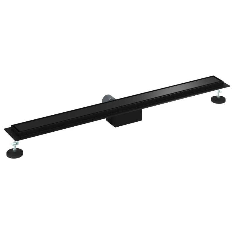 2 viename dušo nutekėjimas Juoda 90 cm Nerūdijantis plienas 304