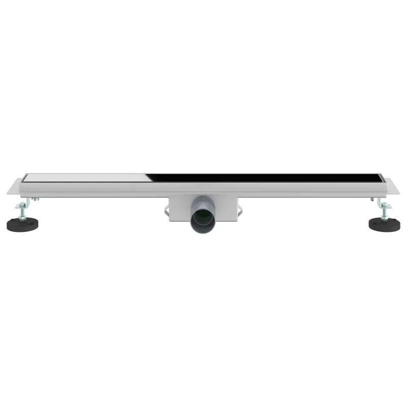 Dušo nutekėjimas su stiklo dangteliu Juoda 70 cm