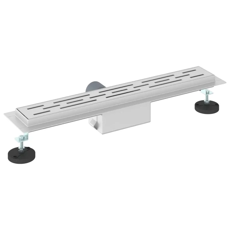 Dušo nutekėjimas su linijiniu dizainu Sidabro 50 cm