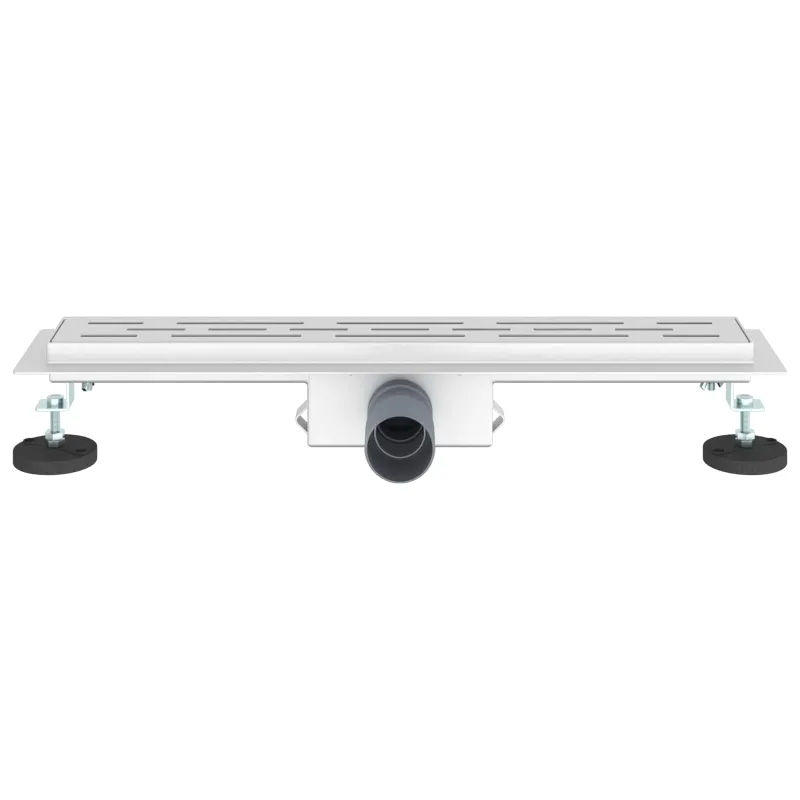 Dušo nutekėjimas su linijiniu dizainu Sidabro 60 cm