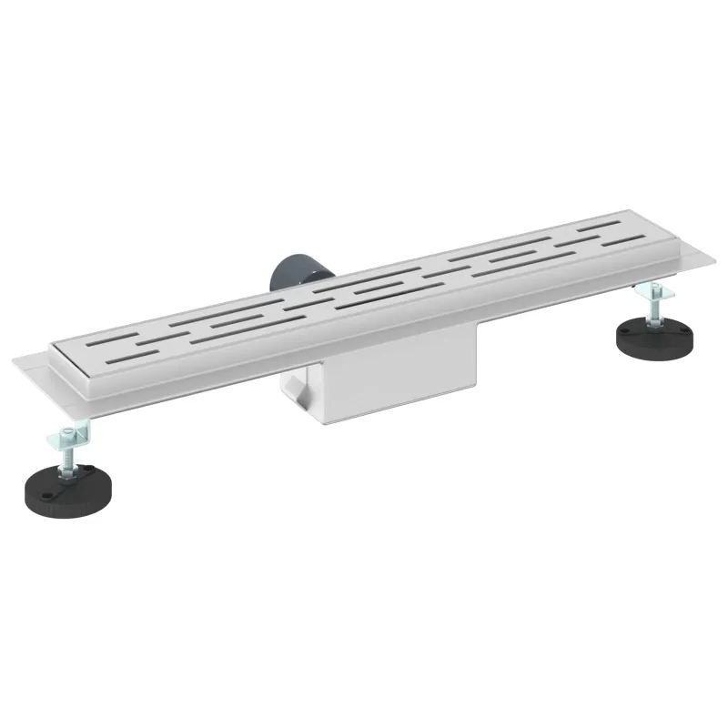 Dušo nutekėjimas su linijiniu dizainu Sidabro 60 cm