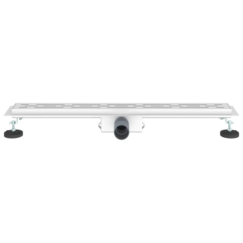 Dušo nutekėjimas su linijiniu dizainu Sidabro 70 cm