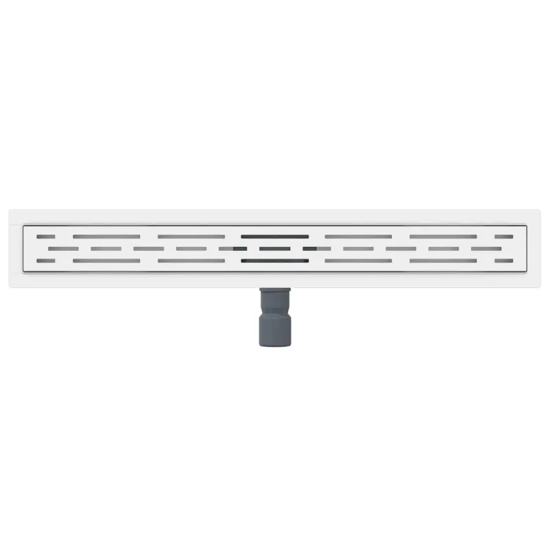 Dušo nutekėjimas su linijiniu dizainu Sidabro 80 cm