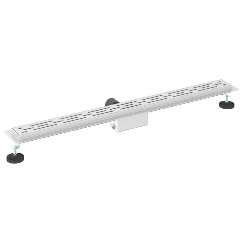 Dušo nutekėjimas su linijiniu dizainu Sidabro 90 cm