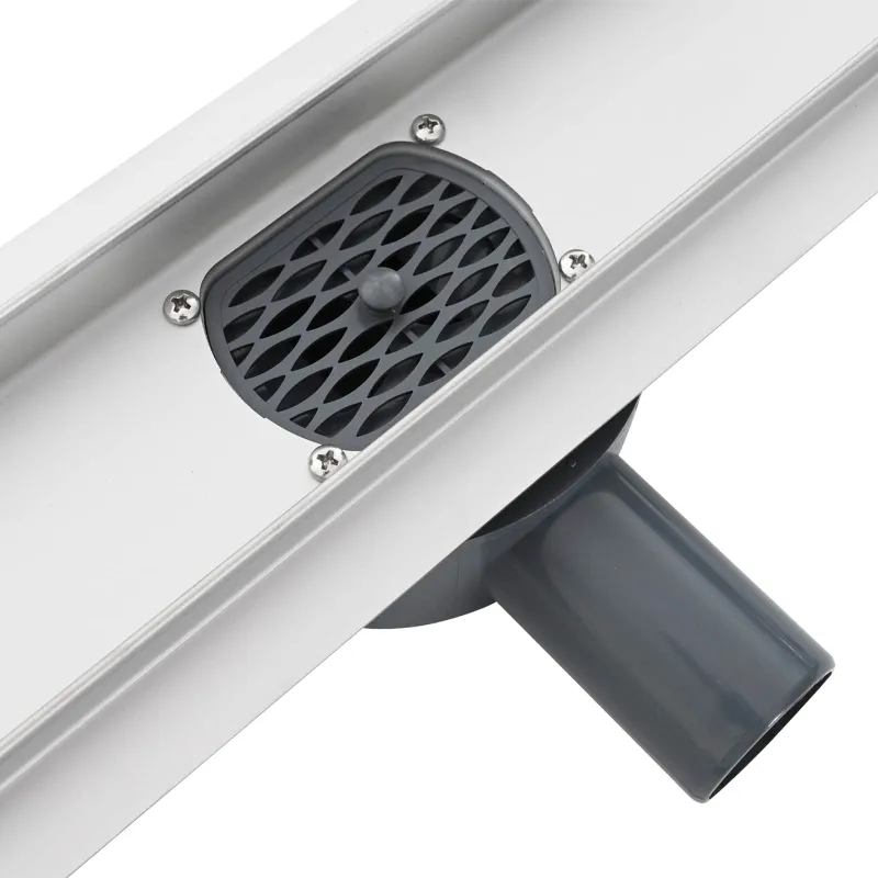 Dušo nuotekų 2-in-1 su 360° sifonu Sidabro 60 cm