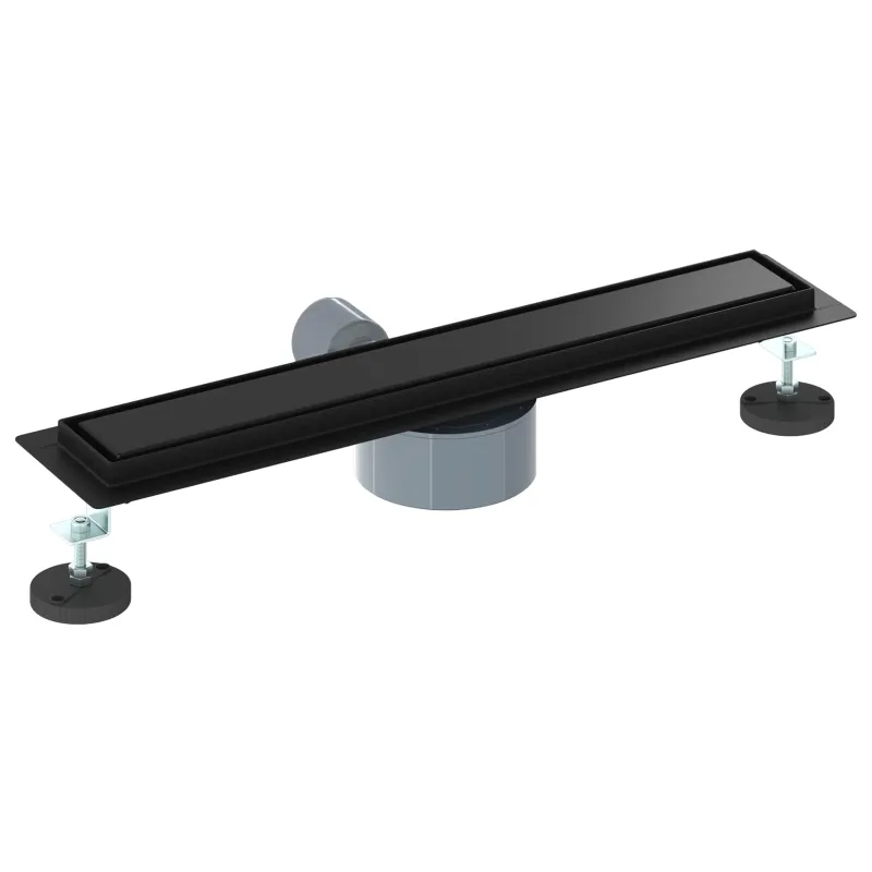 Dušo nuotekų 2-in-1 su 360° sifonu Juoda 50 cm