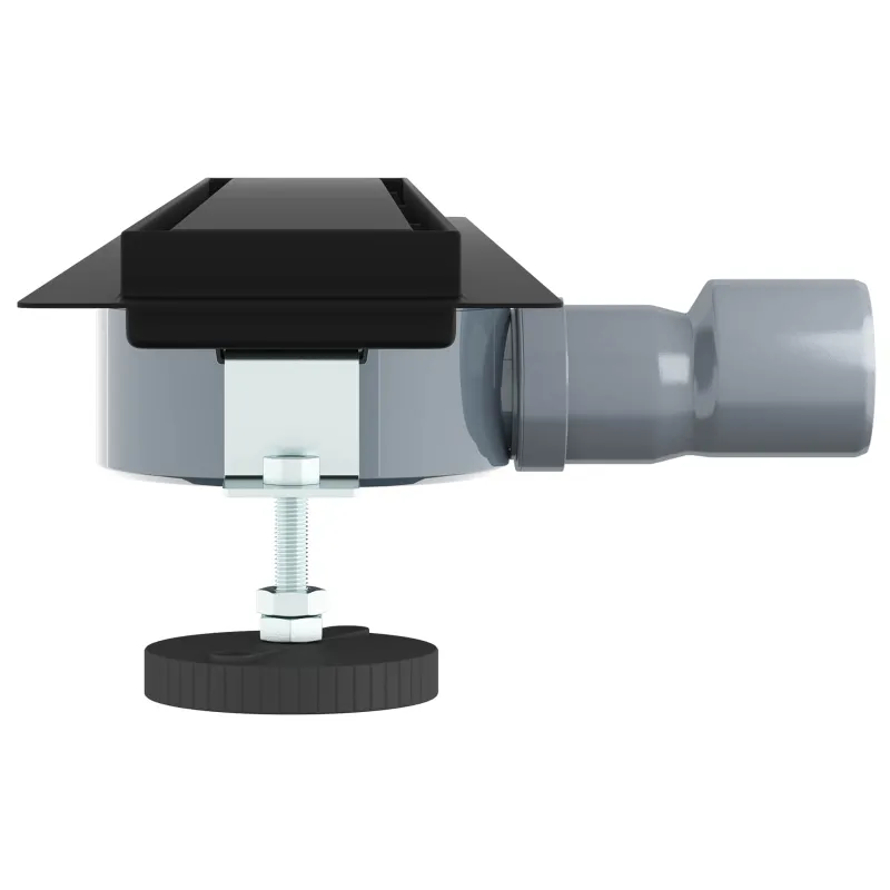 Dušo nuotekų 2-in-1 su 360° sifonu Juoda 60 cm