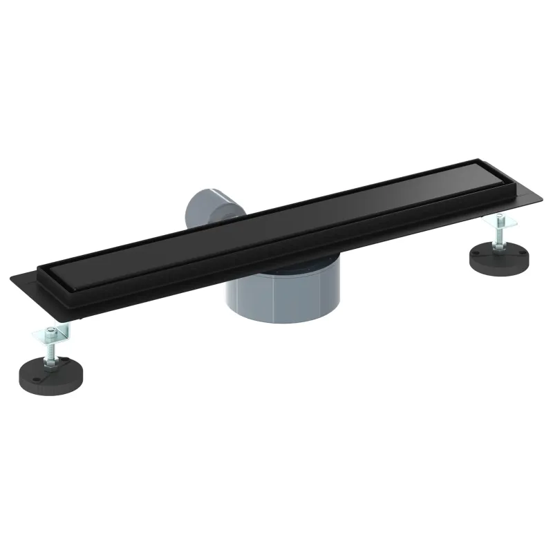 Dušo nuotekų 2-in-1 su 360° sifonu Juoda 60 cm