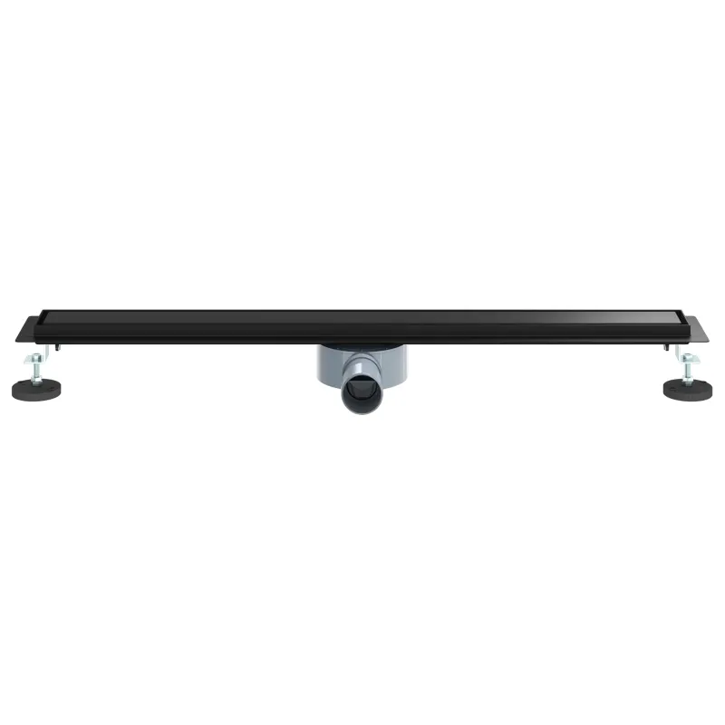 Dušo nuotekų 2-in-1 su 360° sifonu Juoda 80 cm