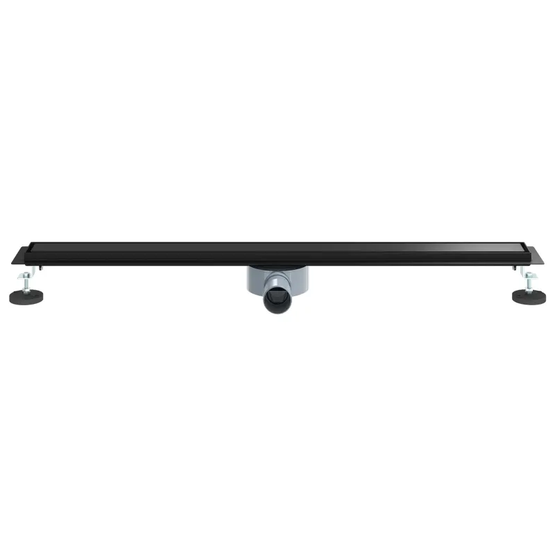 Dušo nuotekų 2-in-1 su 360° sifonu Juoda 90 cm