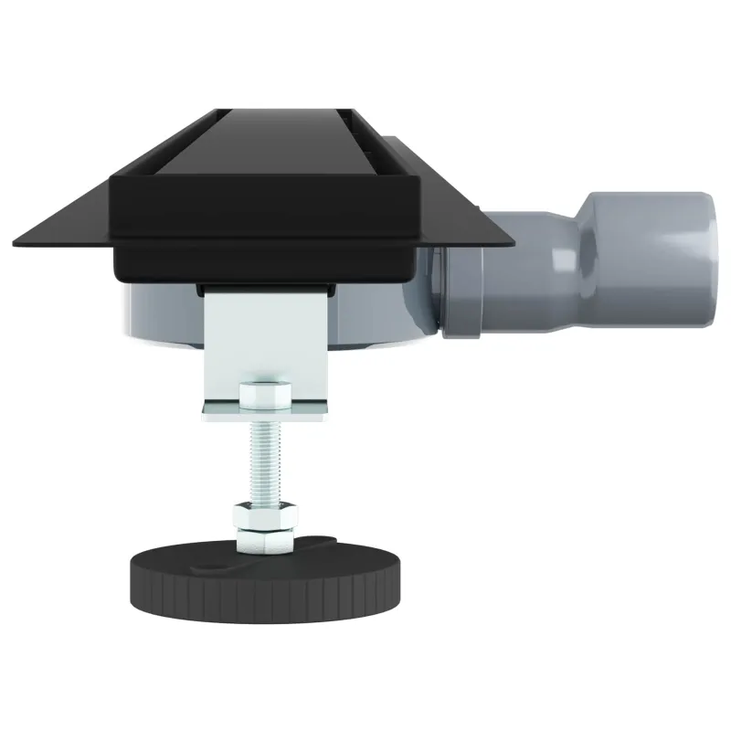 Dušo nuotekų 2-in-1 su 360° sifonu Juoda 90 cm