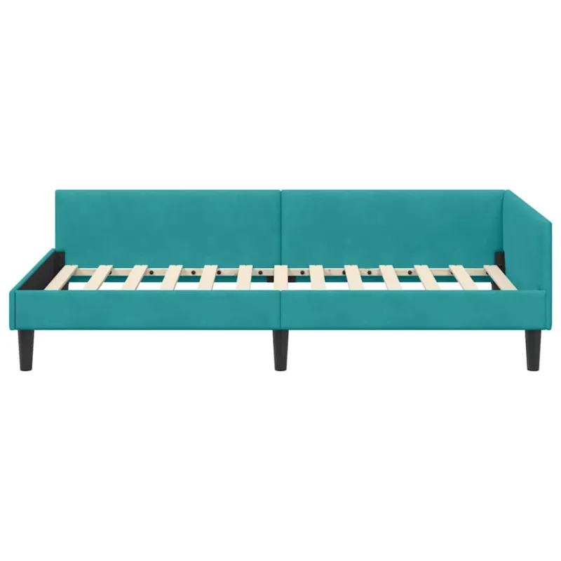 Kampinė lovos konstrukcija Turkio 80 cm x 200 cm Aksomas