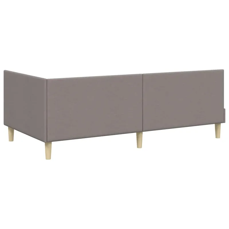 Kampinė lovos konstrukcija su galvūgalio Taupe 80 cm x 200 cm