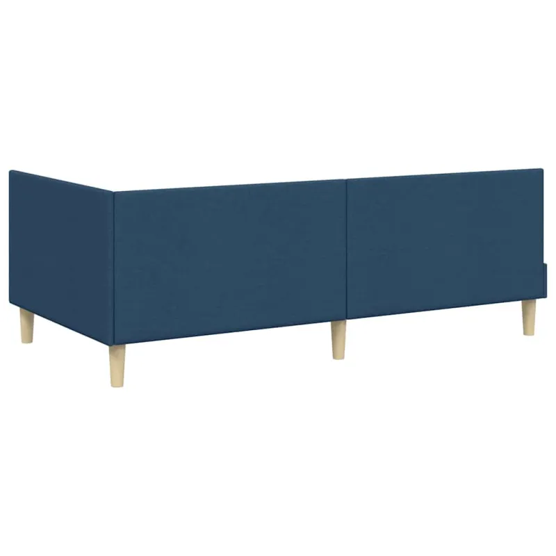 Kampinė lovos konstrukcija su galvūgalio Mėlyna 80 cm x 200 cm