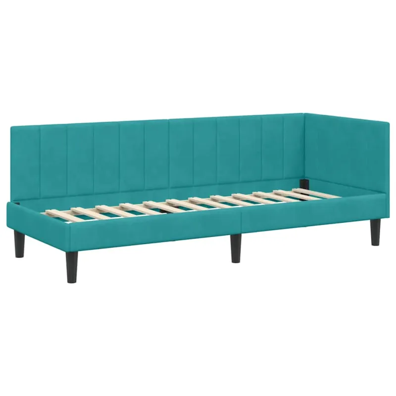 Kampinė lovos konstrukcija Turkio 80 cm x 200 cm Aksomas