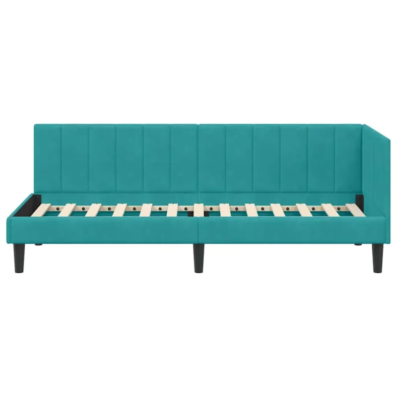 Kampinė lovos konstrukcija Turkio 80 cm x 200 cm Aksomas