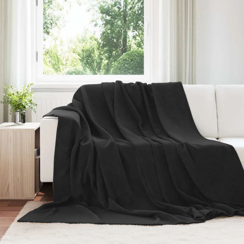 Apklotas Juoda 220 x 240 cm Flysas