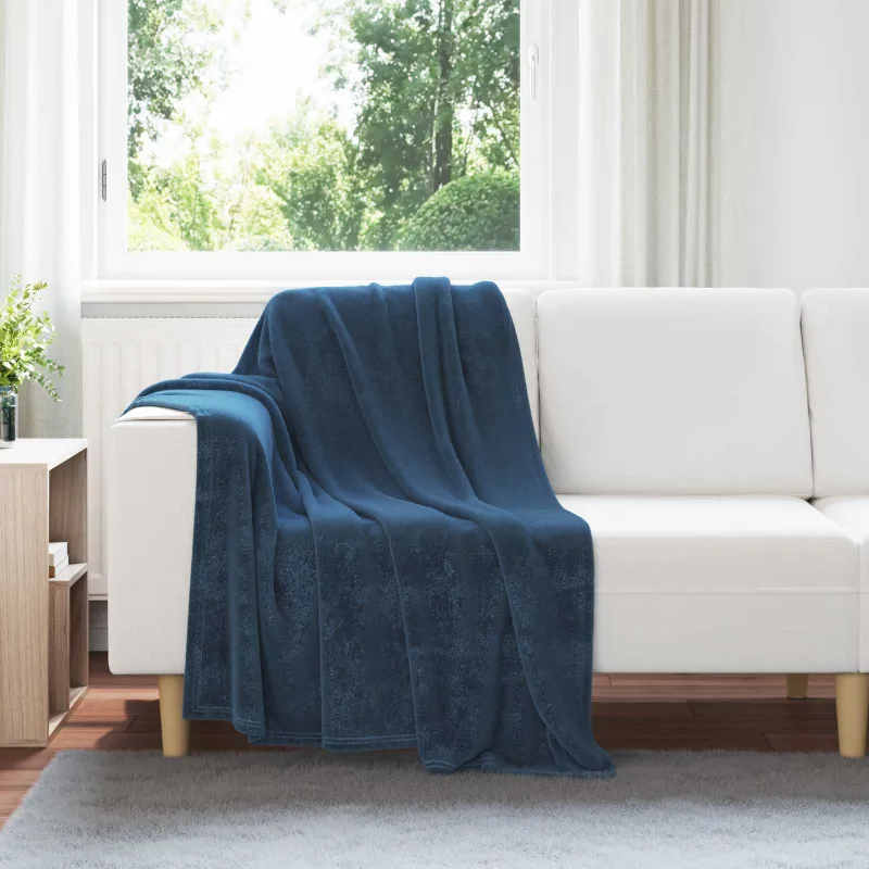 Mesti antklodės 6 pcs Jūrinė mėlyna 130 x 150 cm Flysas