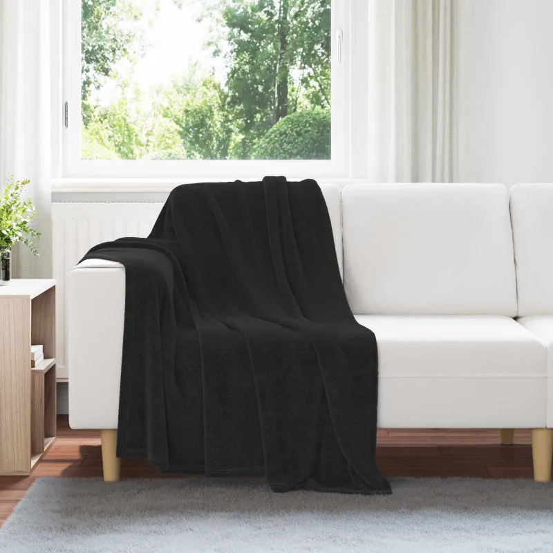 Mesti antklodės 6 pcs Juoda 130 x 150 cm Flysas