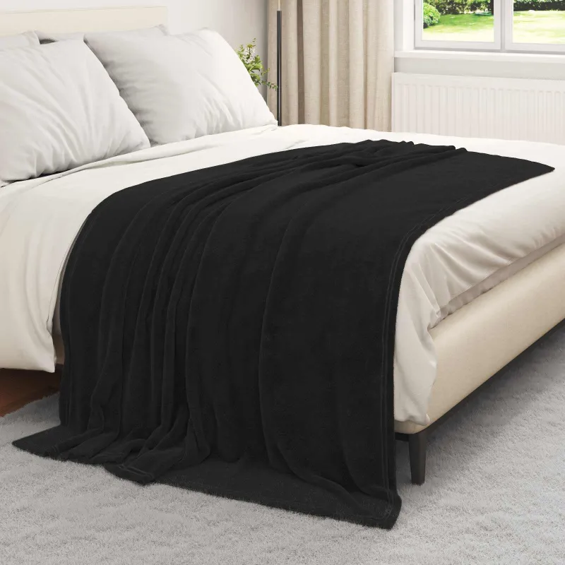 Mesti antklodės 6 pcs Juoda 150 x 200 cm Flysas