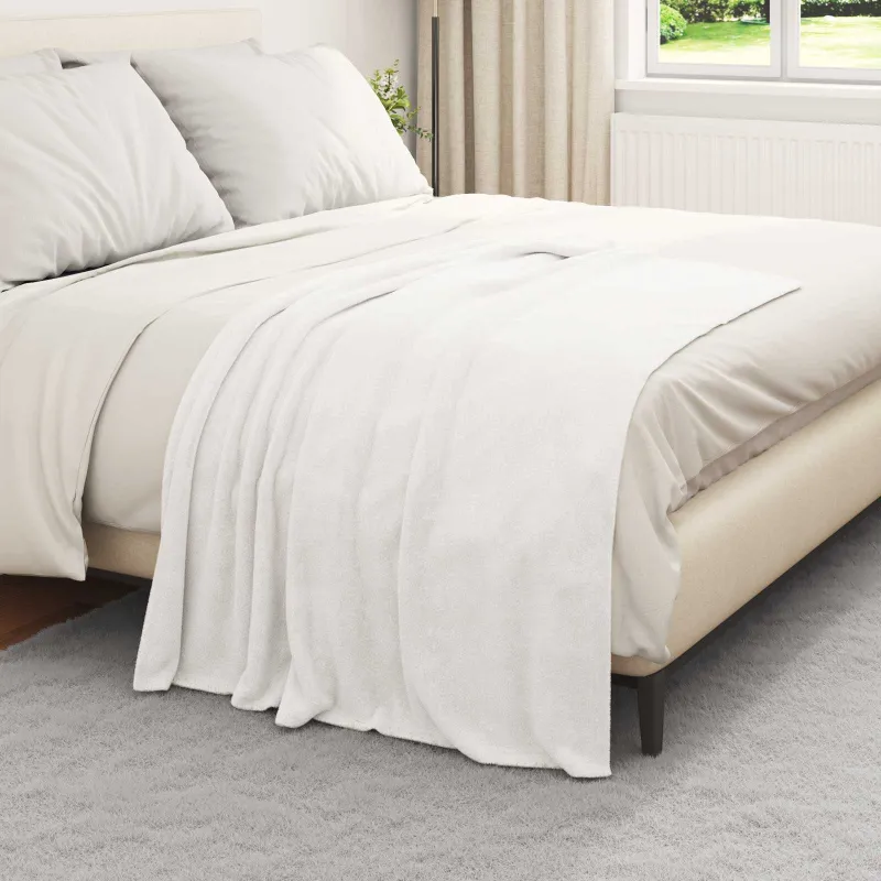 Mesti antklodės 6 pcs Balta 130 x 150 cm Flysas
