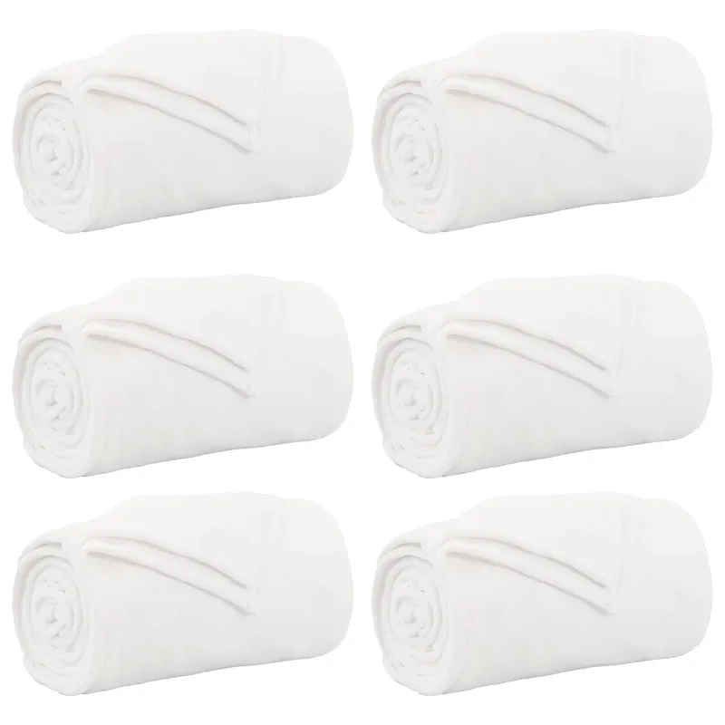 Mesti antklodės 6 pcs Balta 220 x 240 cm Flysas