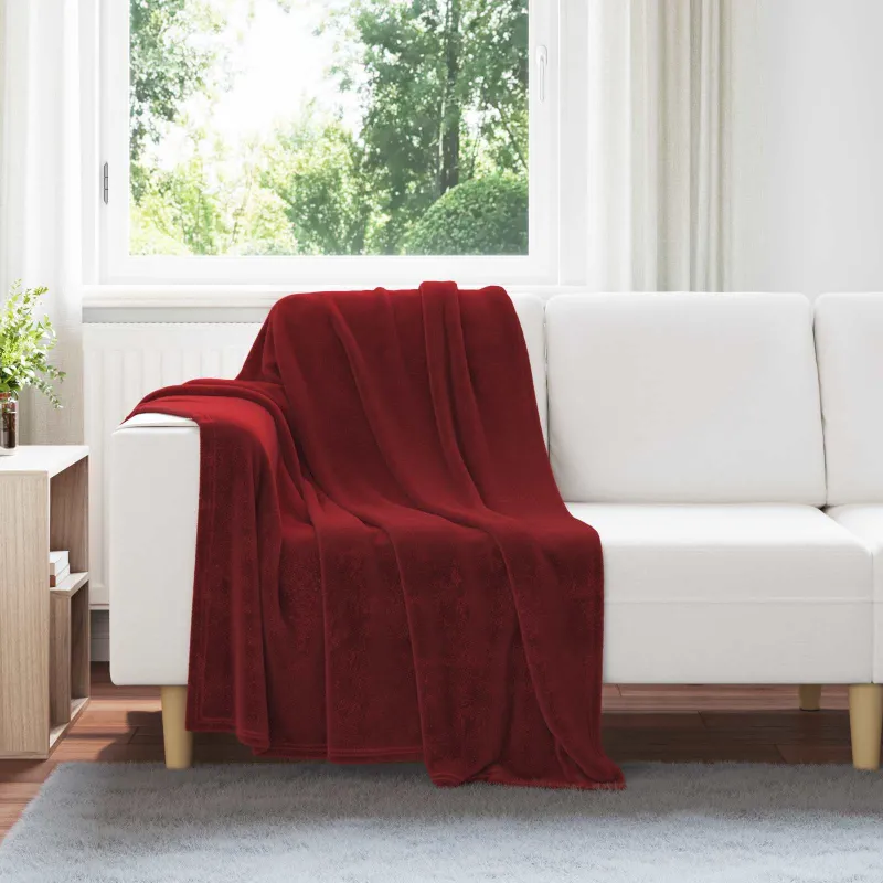 Mesti antklodės 6 pcs Bordo raudona 130 x 150 cm Flysas