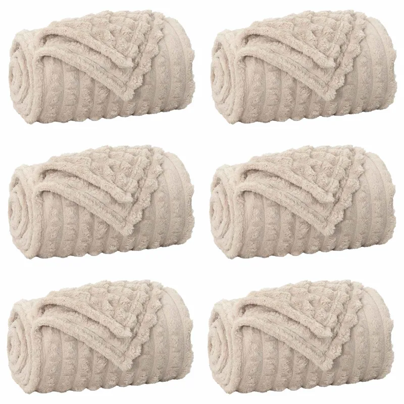 Mesti antklodės 6 pcs Smėlio 150 x 130 cm Flysas