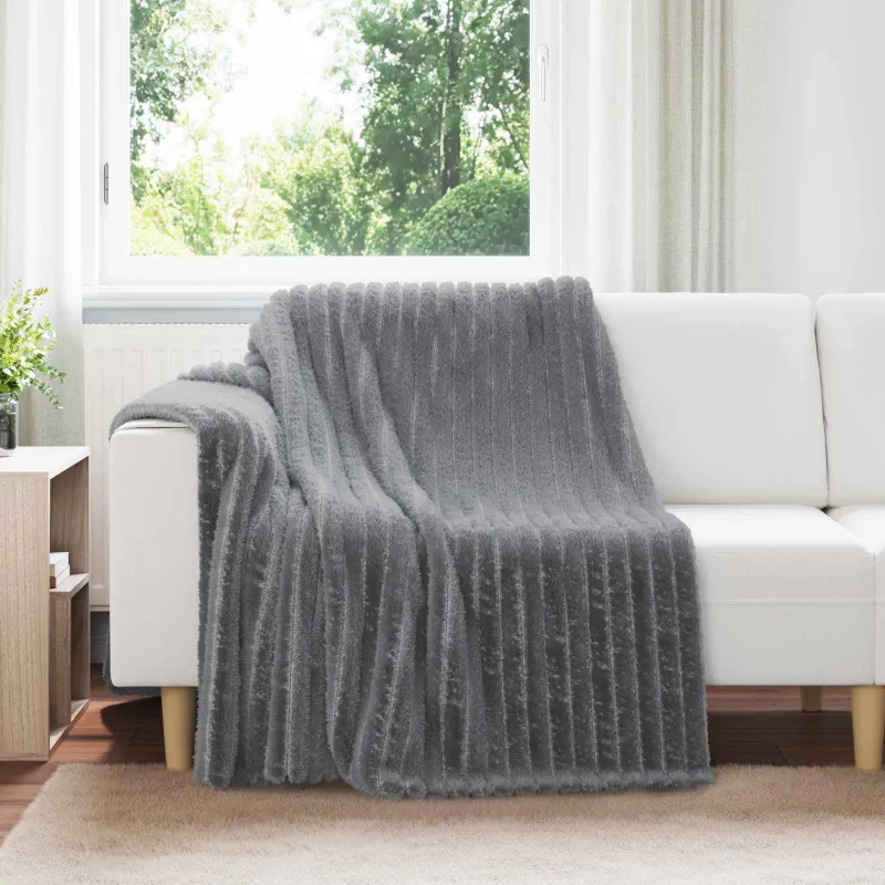 Mesti antklodės 6 pcs Tamsiai pilka 200 x 150 cm Flysas