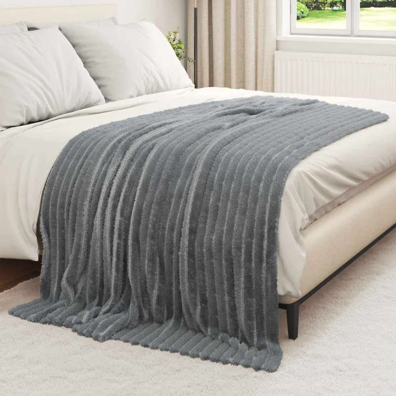 Mesti antklodės 6 pcs Tamsiai pilka 200 x 150 cm Flysas
